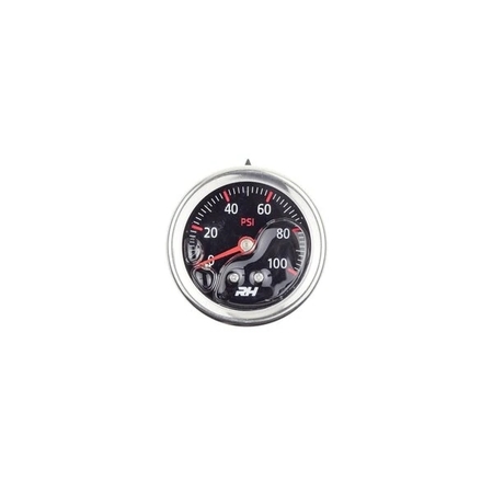 Red Horse Performance LIQUID FILLED FUEL PRESSURE GUAGE - 1/8" NPT INLET - 100PSI - PLAIN BL 5001-100-3